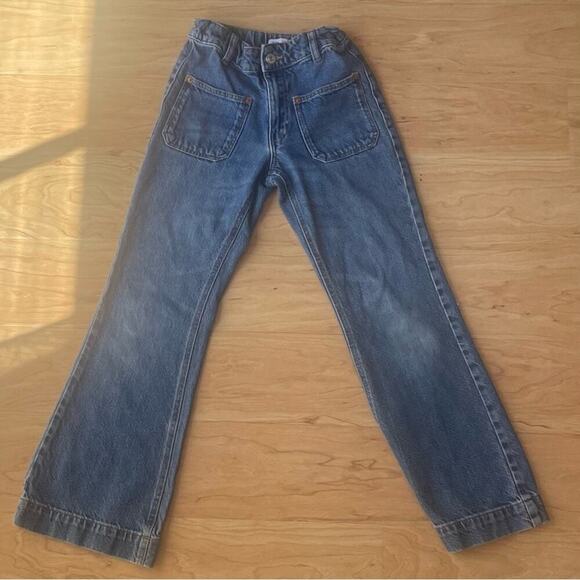 Zara Girls Flare Denim Pants Size 10 - Picture 2 of 7